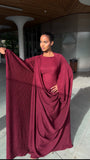 Robe Aliyah rouge burgundy
