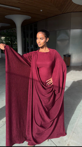 Robe Aliyah rouge burgundy