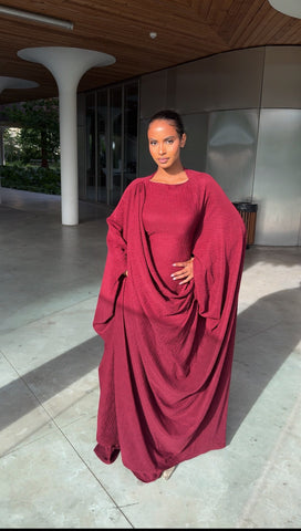 Robe Aliyah rouge burgundy