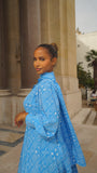 Robe yeleen bleu ciel