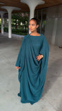 Robe aliyah bleu paon