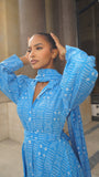 Robe yeleen bleu ciel